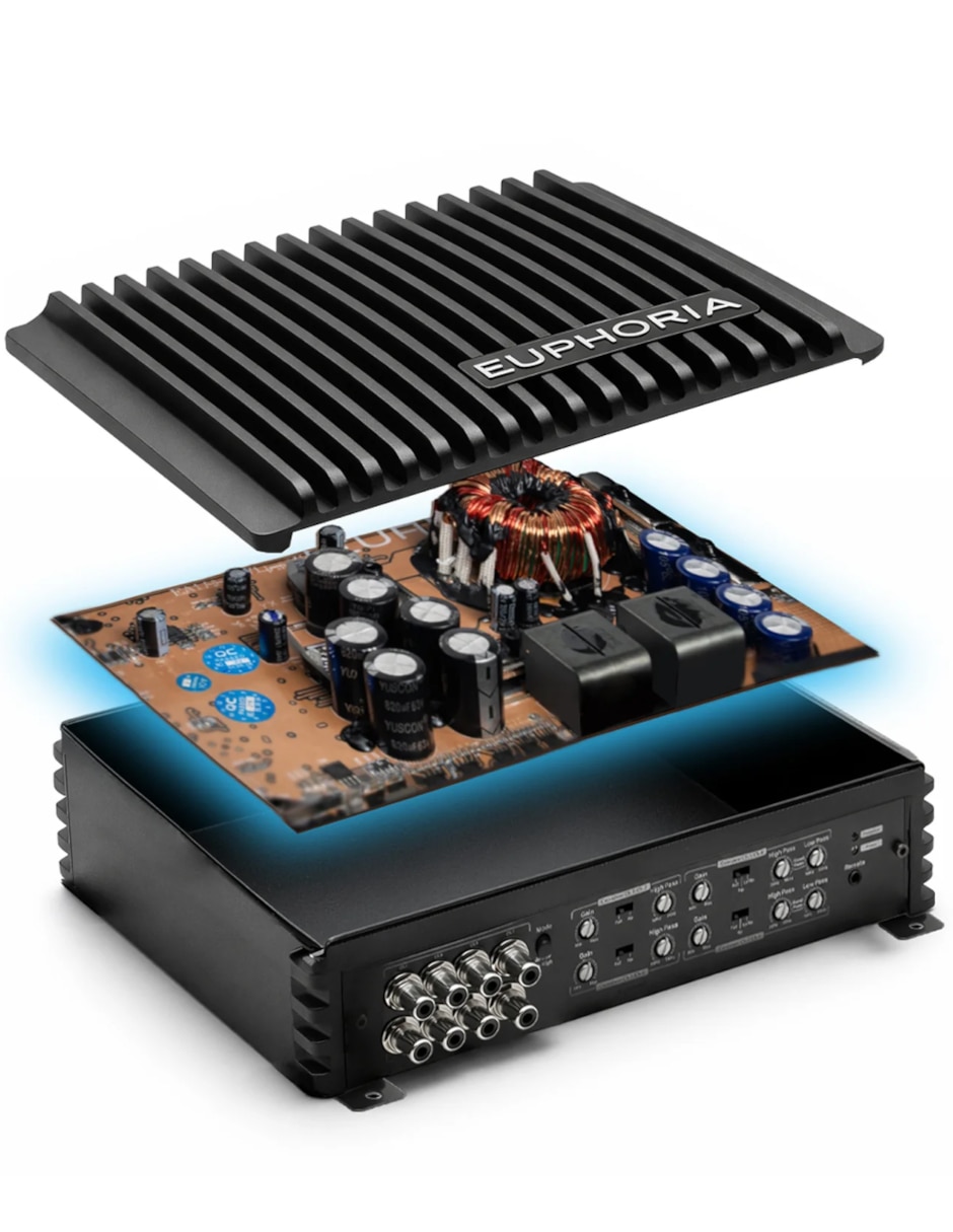 Amplificador para auto Euphoria EA8.600 de 12 VDC