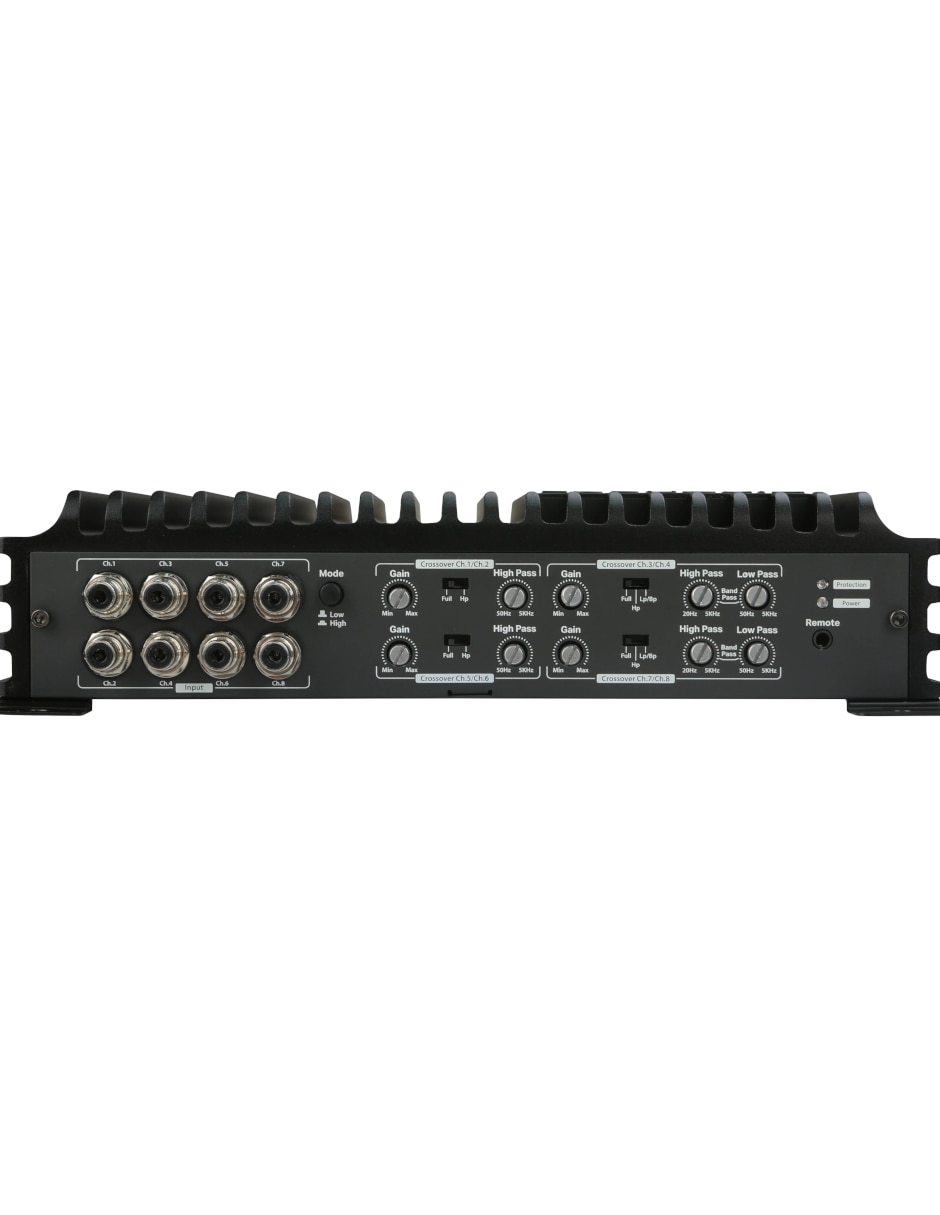 Amplificador para auto Euphoria EA8.1200 de 12 VDC