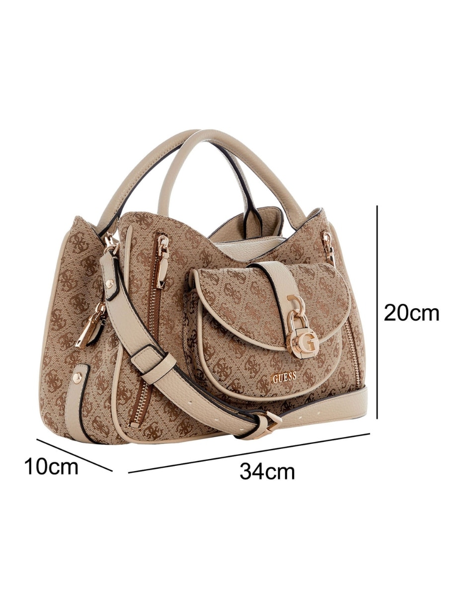 Bolsa satchel Guess Jessa para mujer