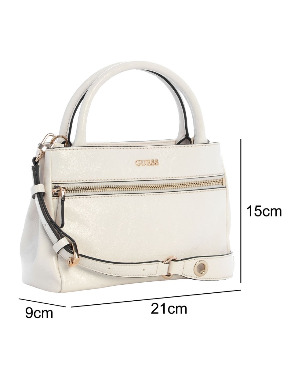 Bolsa satchel Guess Justine para mujer
