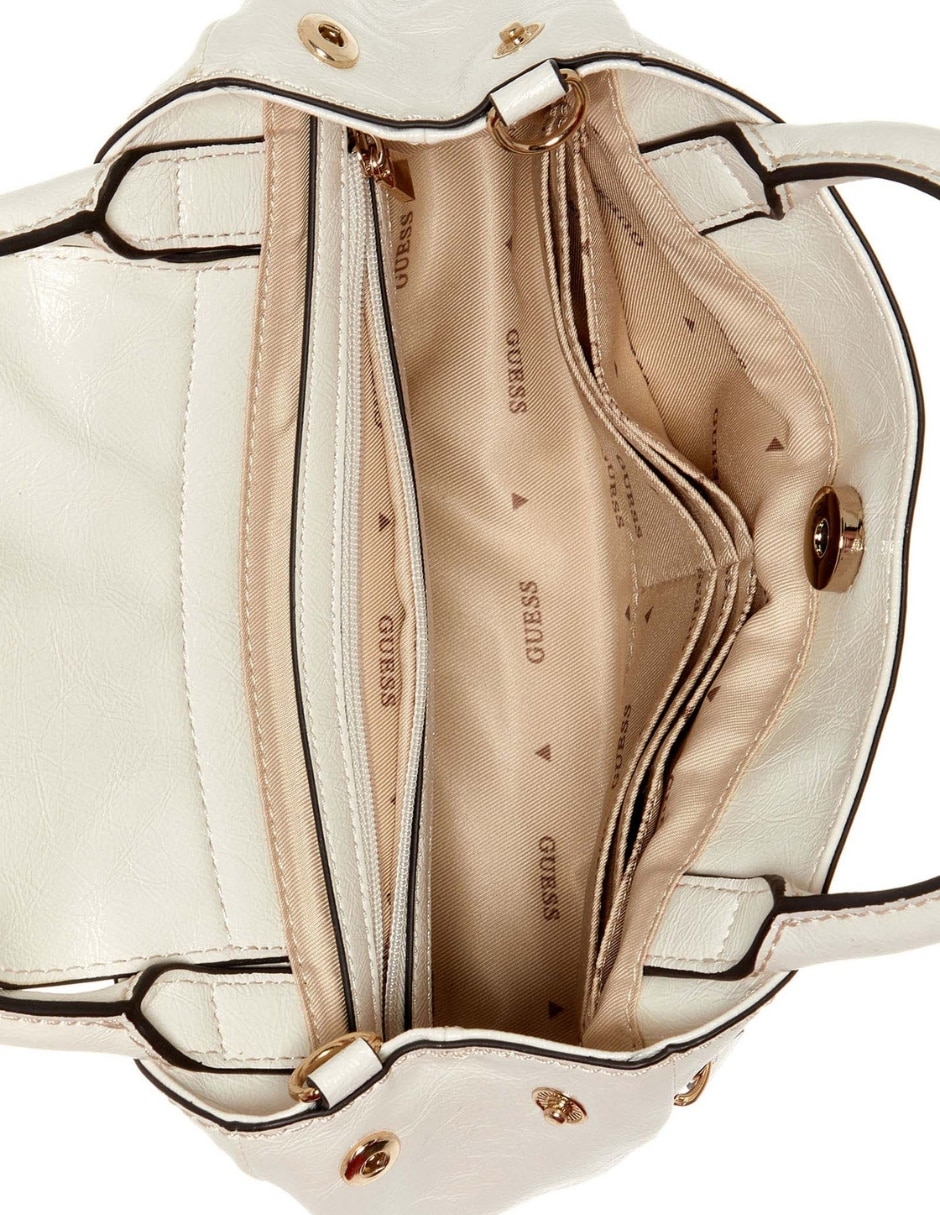 Bolsa satchel Guess Justine para mujer