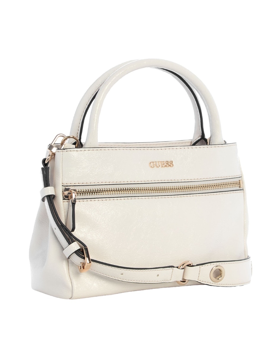 Bolsa satchel Guess Justine para mujer