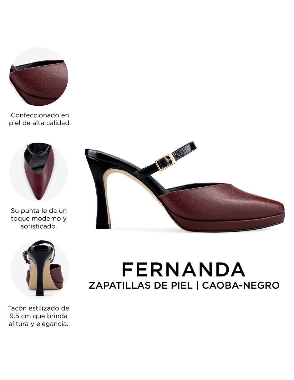 Zapatilla piel davenia