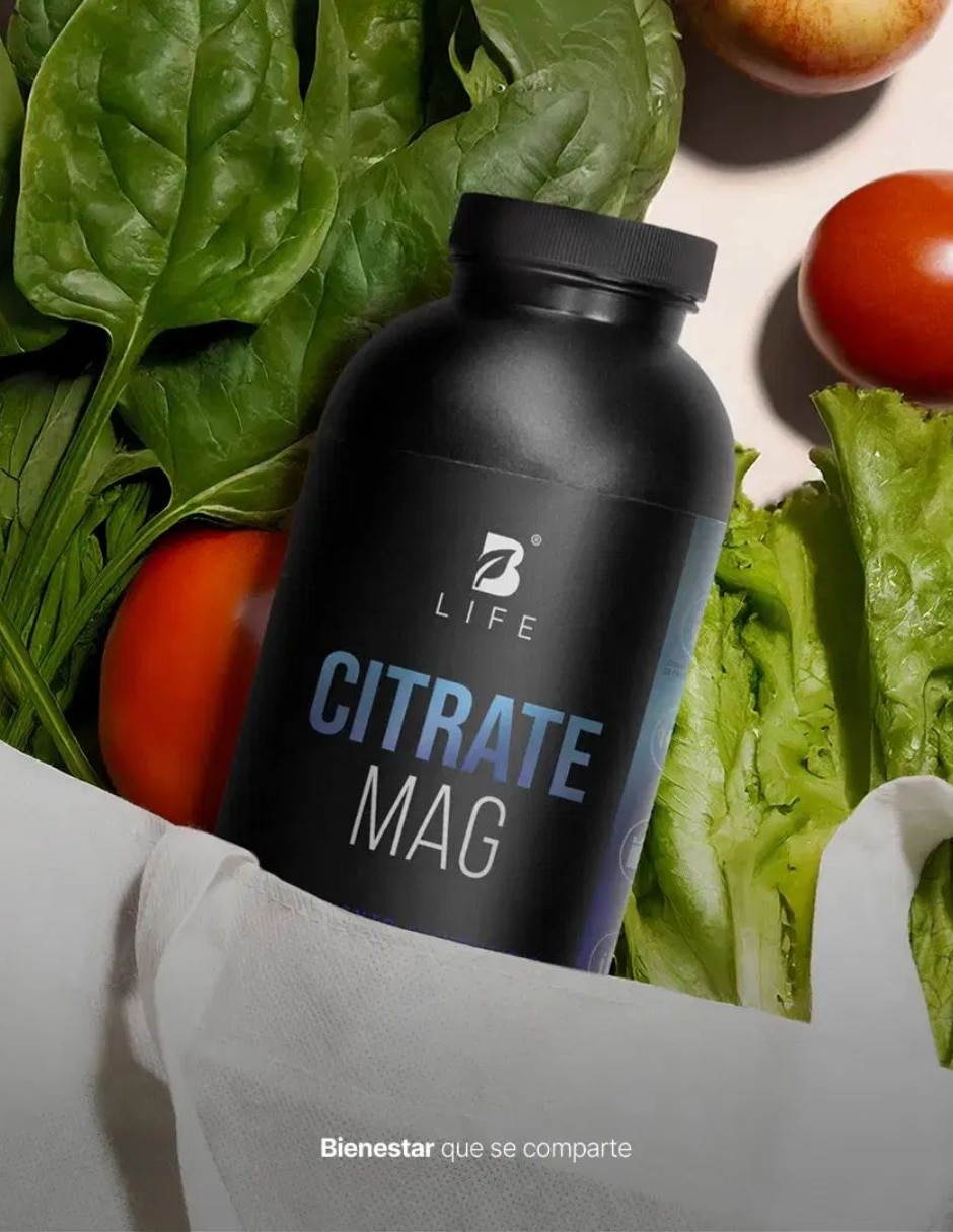 Citrate Mag B Life con colágeno hidrolizado citrato de magnesio vitamina C de 400 g
