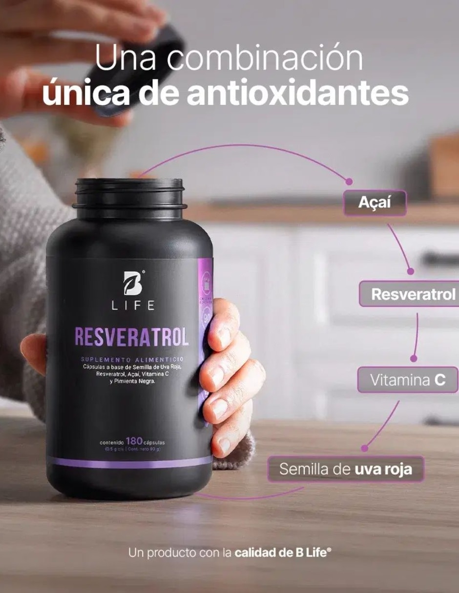 Resveratrol B Life de 180 cápsulas