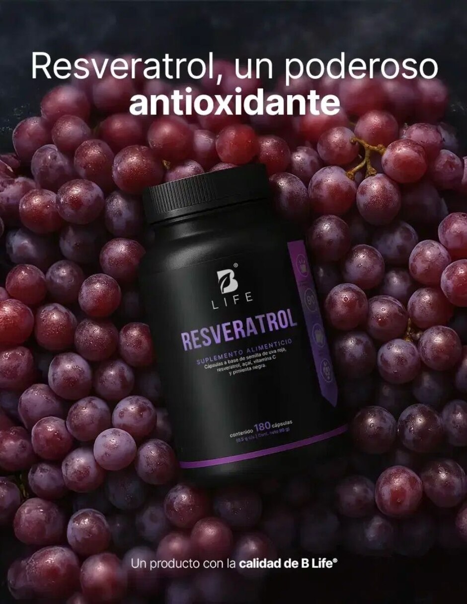 Resveratrol B Life de 180 cápsulas
