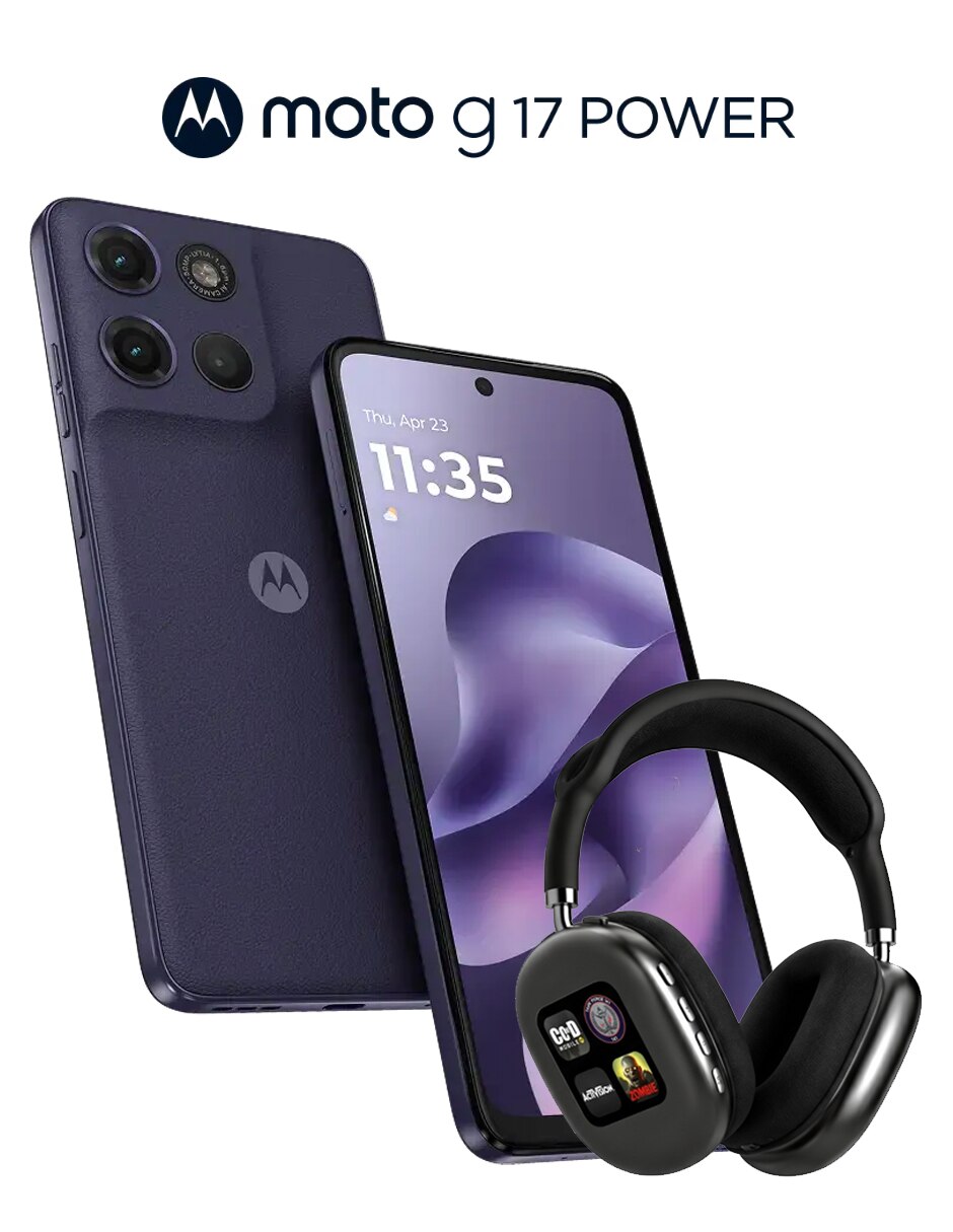 Motorola moto g17 power +audífonos lcd 6.7 pulgadas desbloqueado
