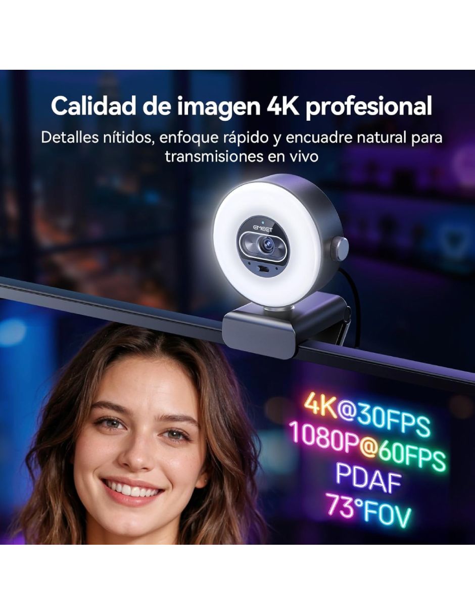Webcam de 3840 px x 2160 PX S600l 2