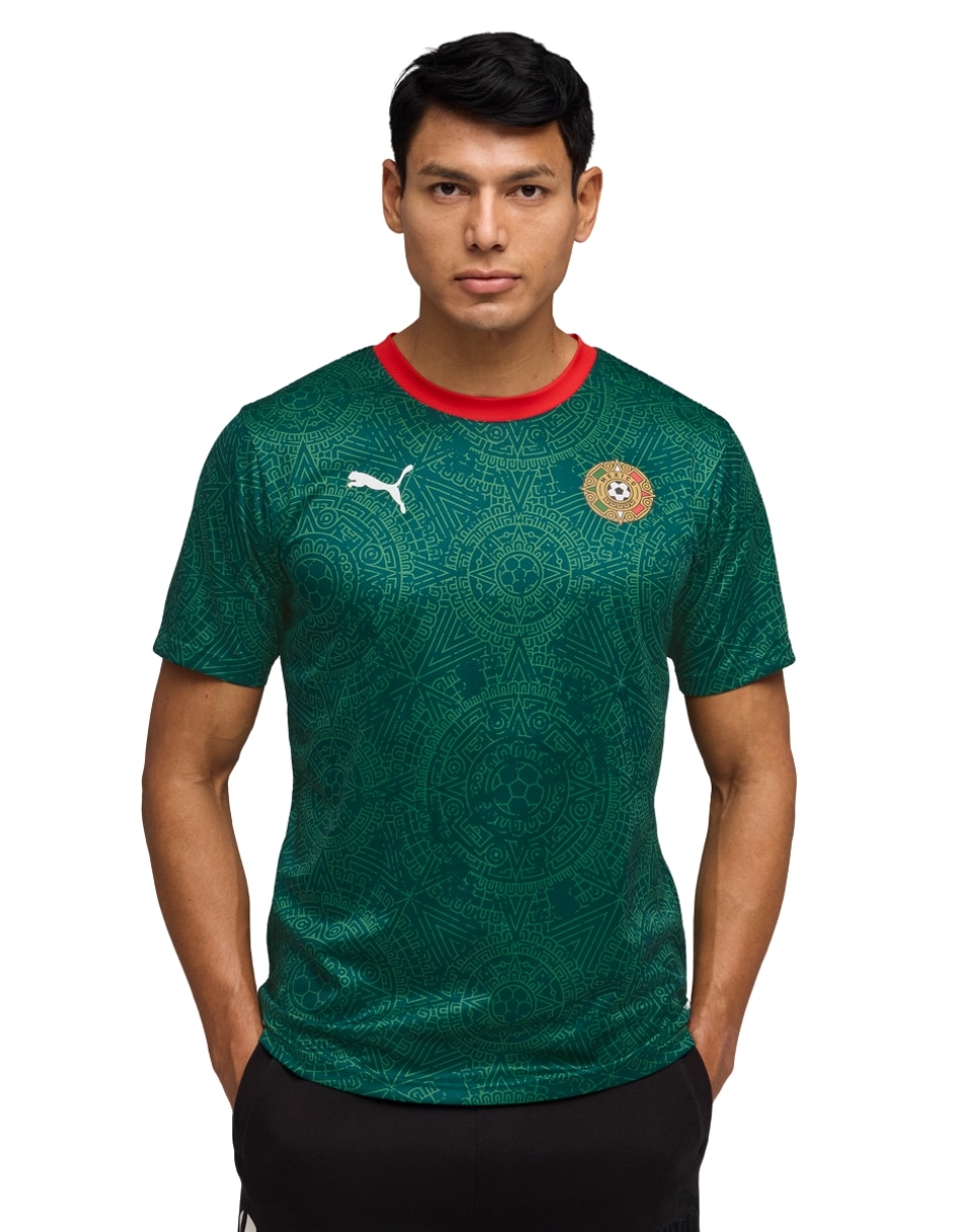 Jersey de selección nacional de méxico de manga corta puma fan para hombre