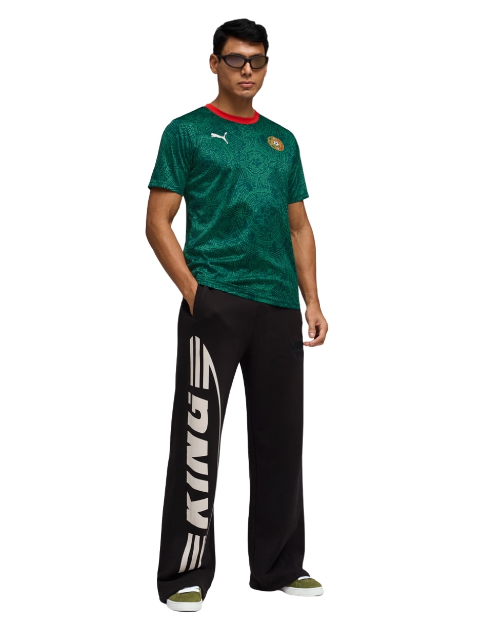 Jersey de selección nacional de méxico de manga corta puma fan para hombre