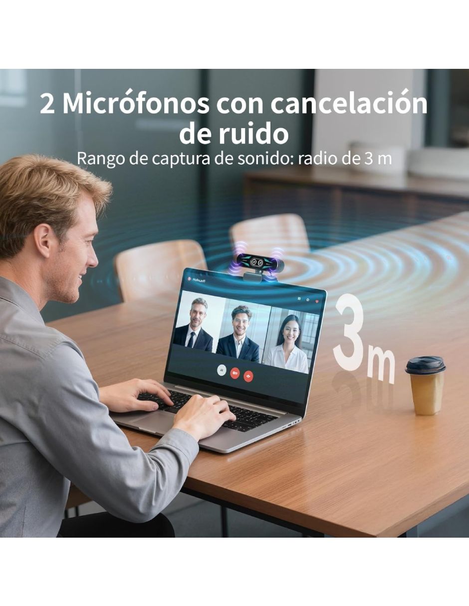 Webcam de 3840 px x 2160 px Emeet C60E 4K Dual