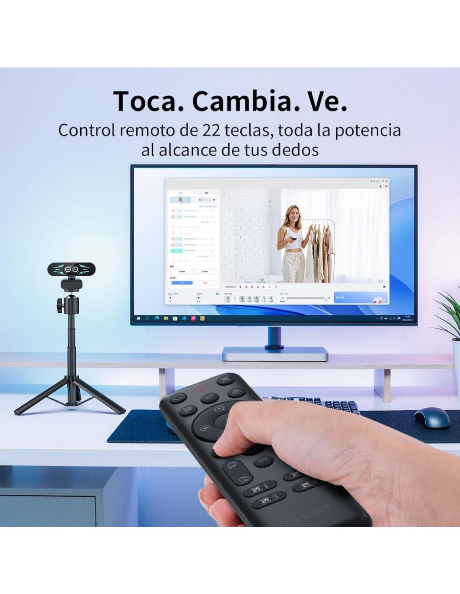 Webcam de 3840 px x 2160 px Emeet C60E 4K Dual