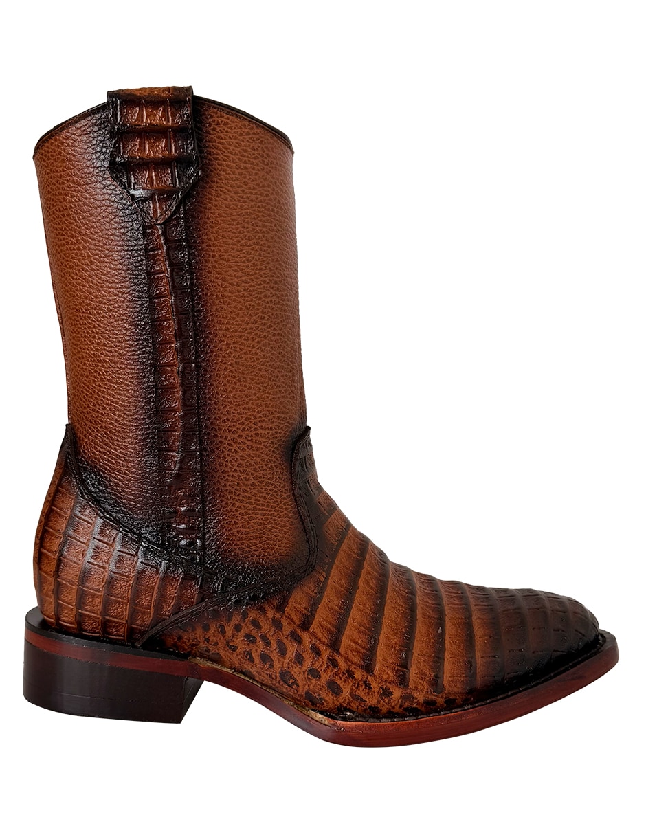 Bota vaquero de piel bovino para hombre