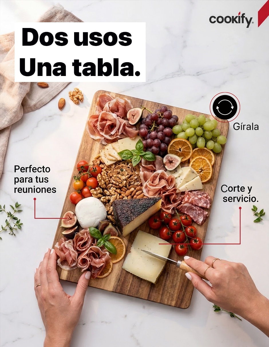 Set tabla para picar de madera 5