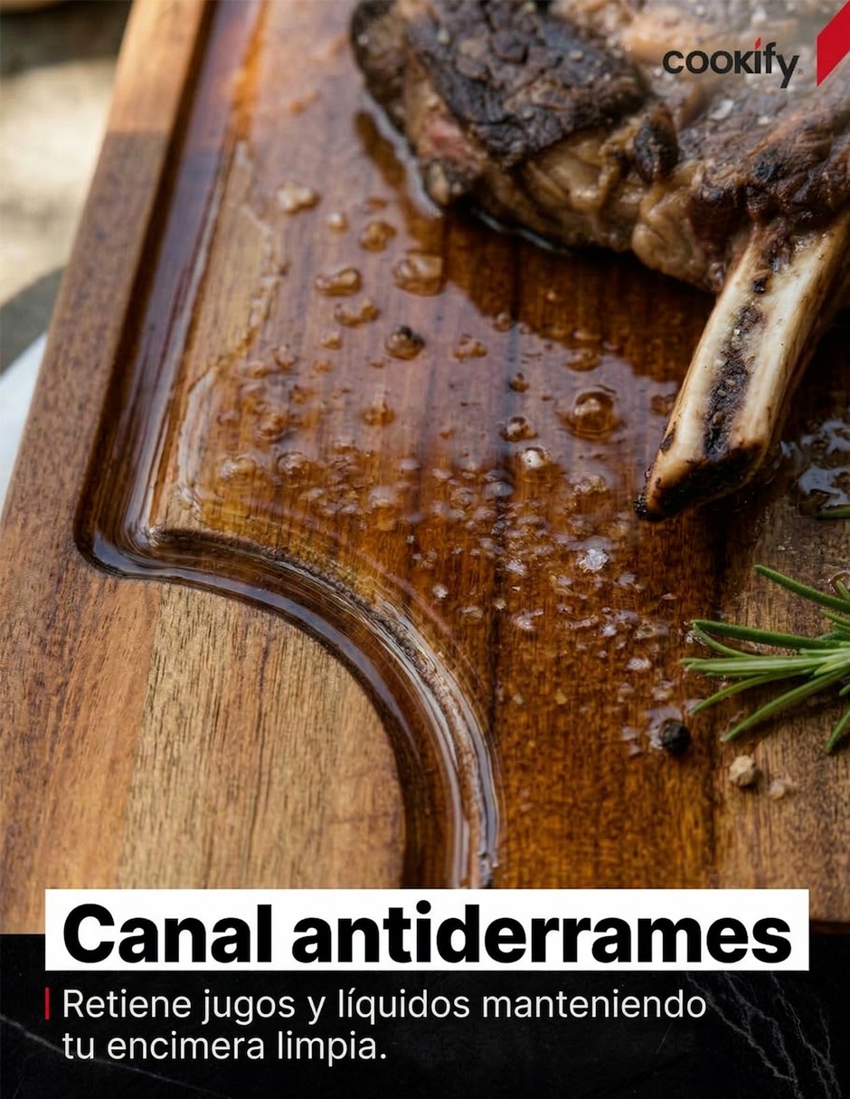 Set tabla para picar de madera 7