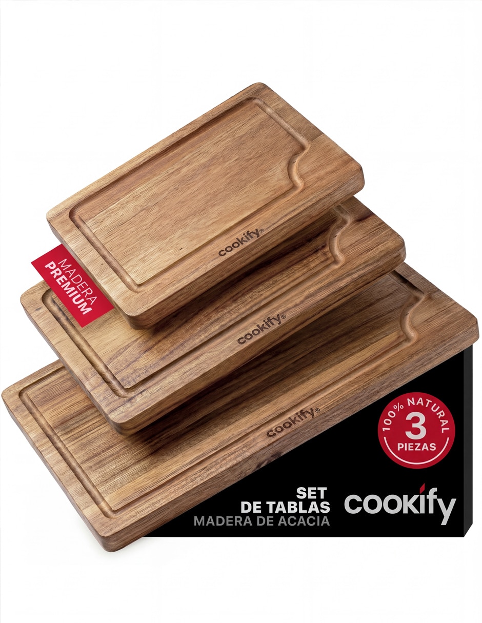 Set tabla para picar de madera Set tabla para picar de madera