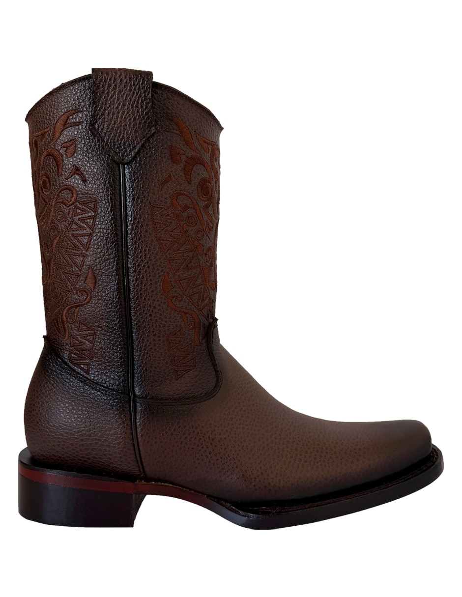 Bota vaquero de piel bovino para hombre