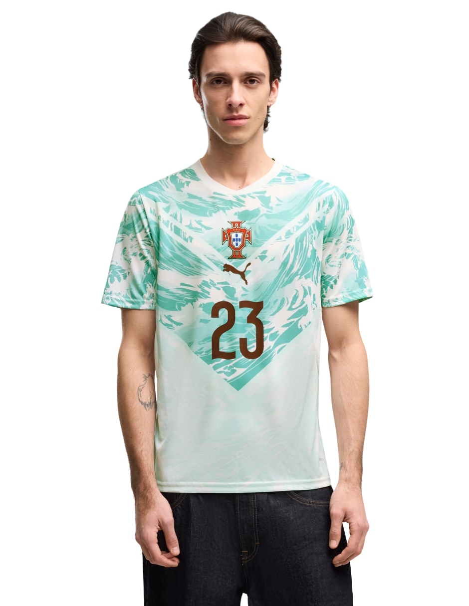 Jersey de Selección de Fútbol de Portugal visitante de Vitinha manga corta jugador para hombre Jersey de Selección de Fútbol de Portugal visitante de Vitinha manga corta jugador para hombre