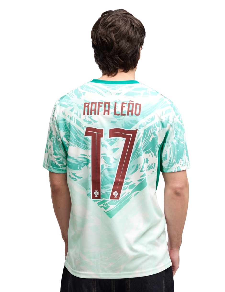 Jersey de selección de fútbol de portugal visitante de Rafael Leao manga corta puma jugador para hombre