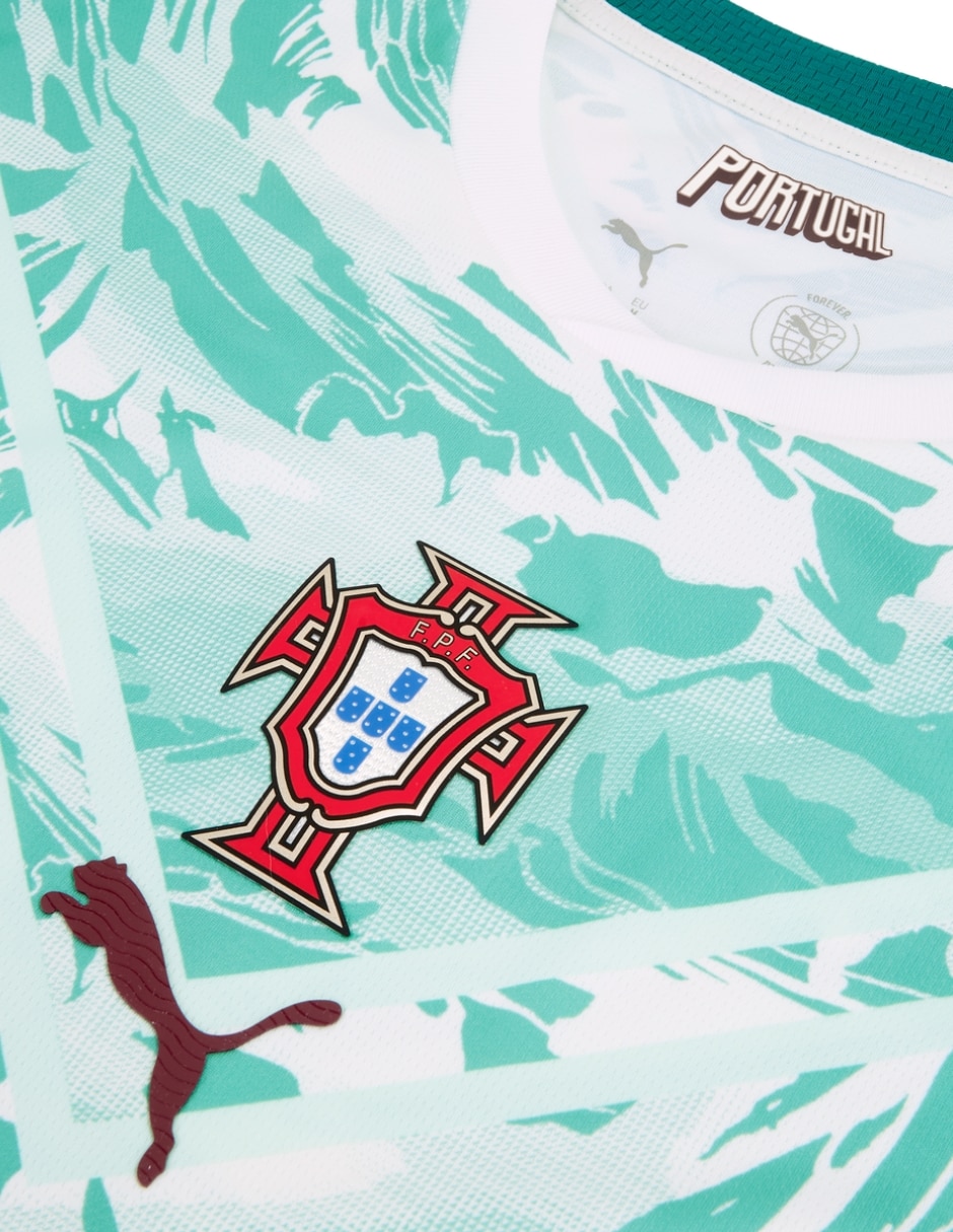 Jersey de selección de fútbol de portugal visitante de Rafael Leao manga corta puma jugador para hombre