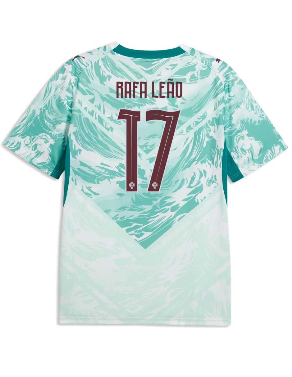 Jersey de selección de fútbol de portugal visitante de Rafael Leao manga corta puma jugador para hombre