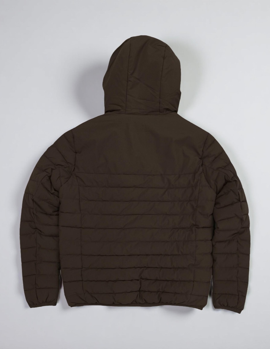 Chamarra acolchada Calvin Klein capucha y bolsillos para hombre