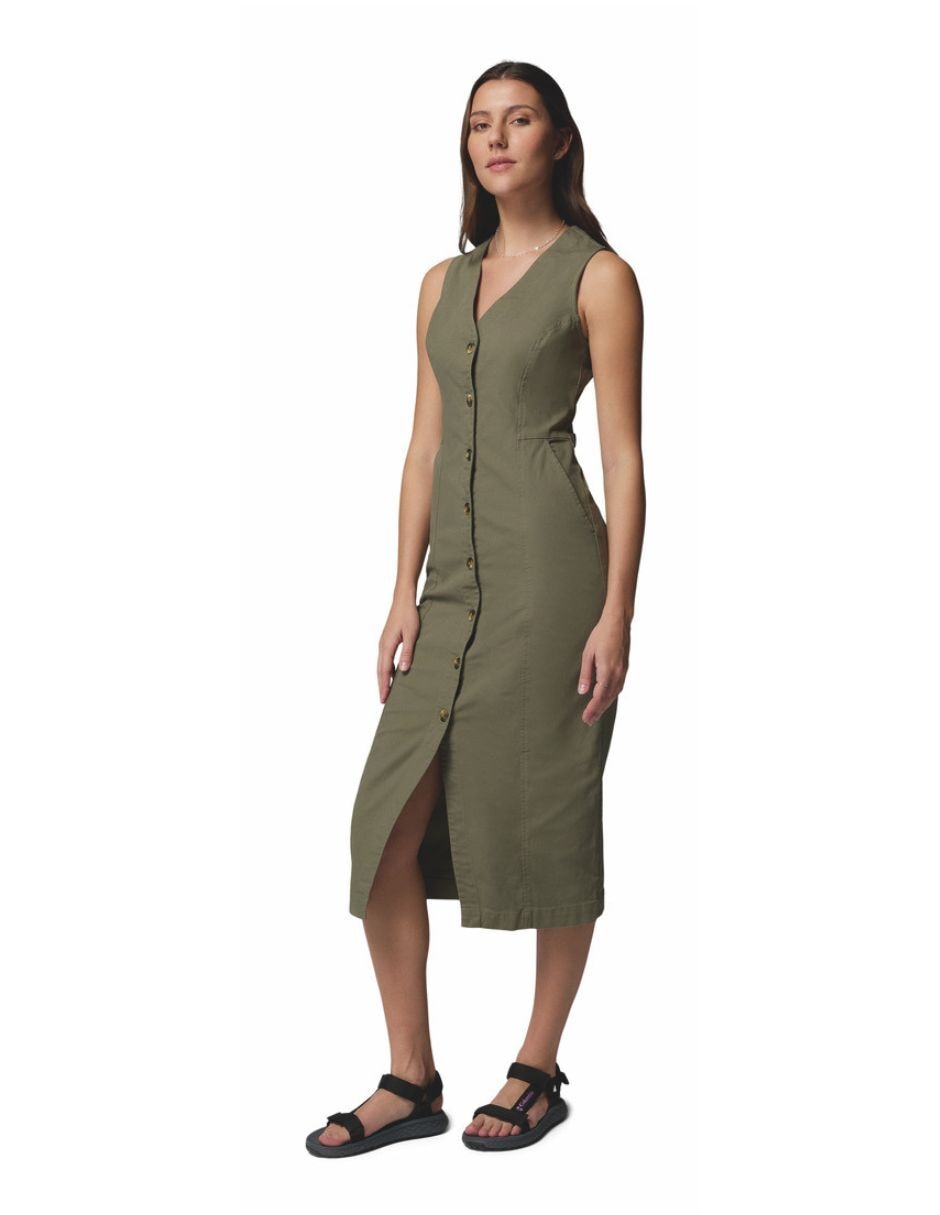 Vestido sin bra Columbia largo multidisciplina para