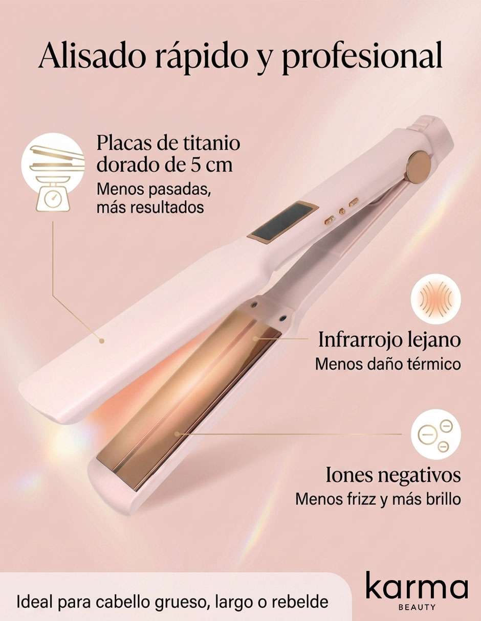 Alaciadora Karma Beauty Sea La Vie placas de cerámica