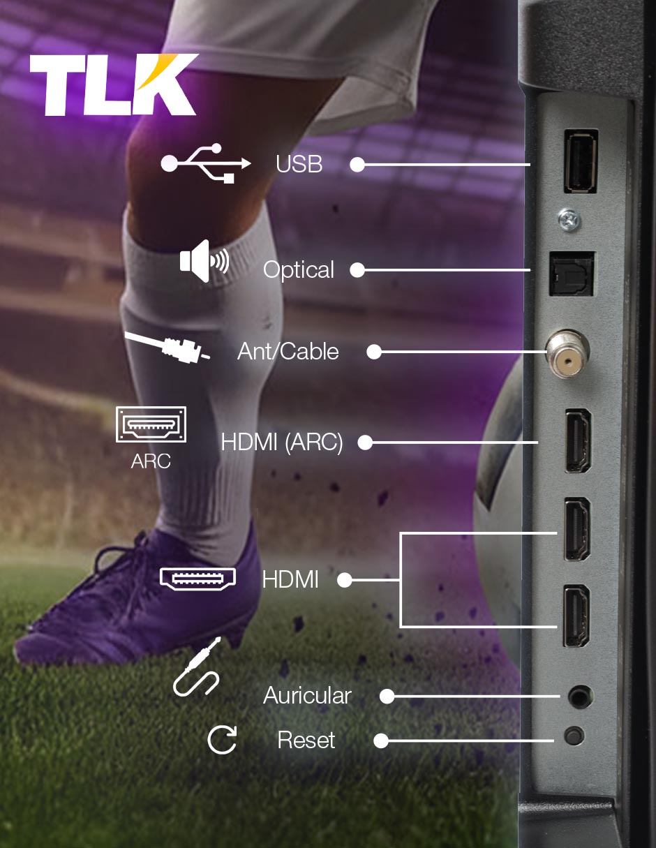 Pantalla Smart tv led de hd tlk40fr_05 con roku tv 2
