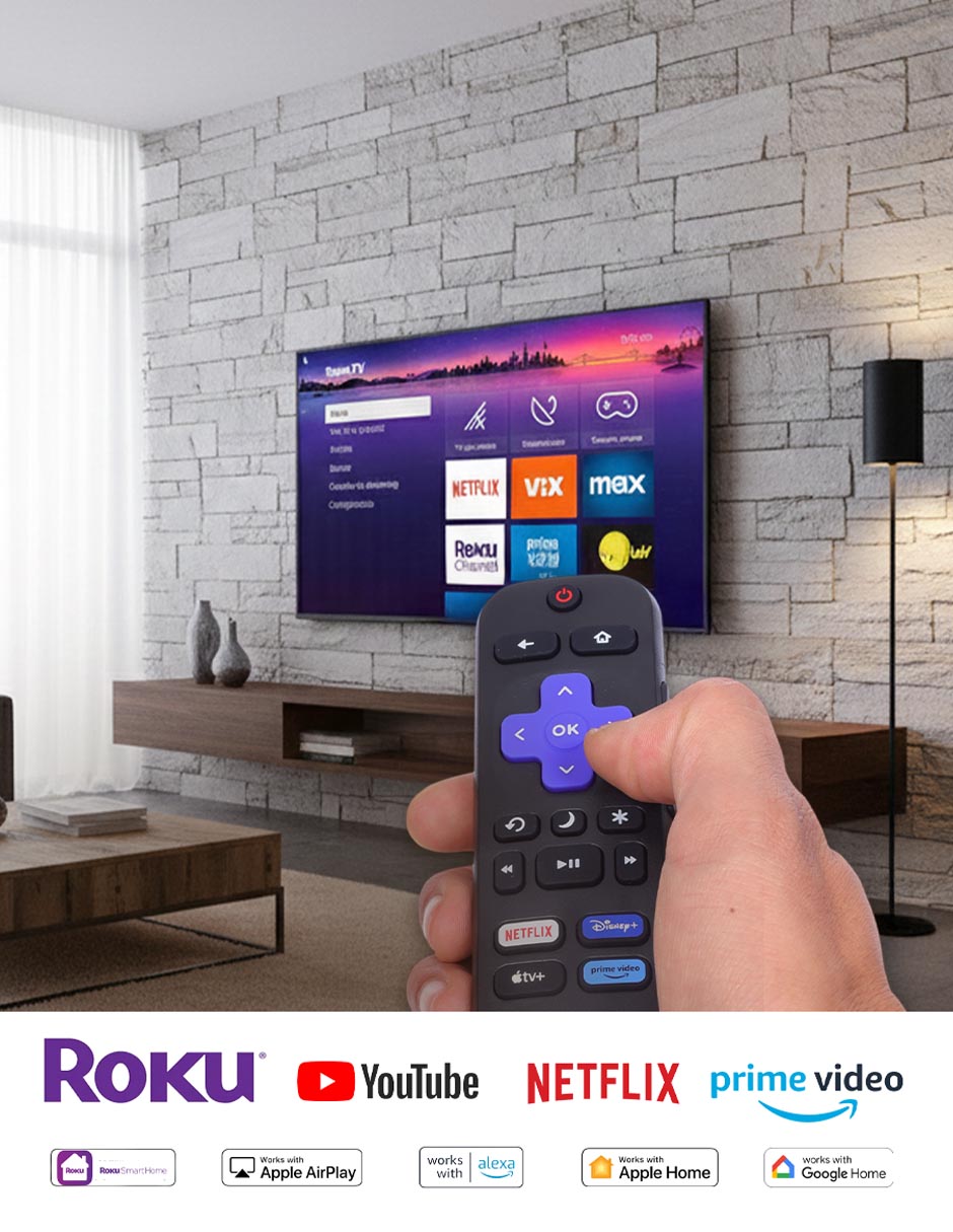 Pantalla Smart tv led de hd tlk40fr_05 con roku tv 6