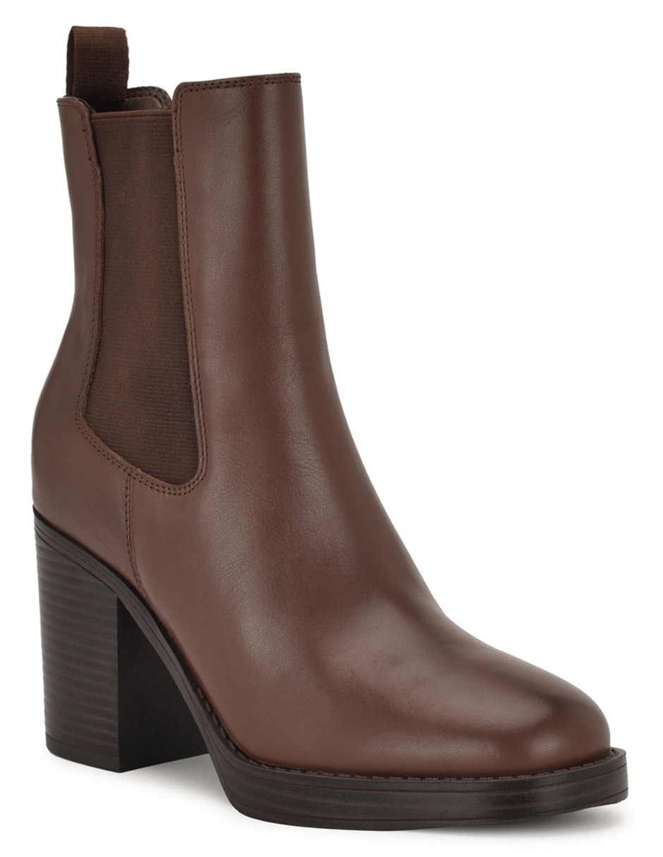 Botín arriba del tobillo nine west de piel para mujer