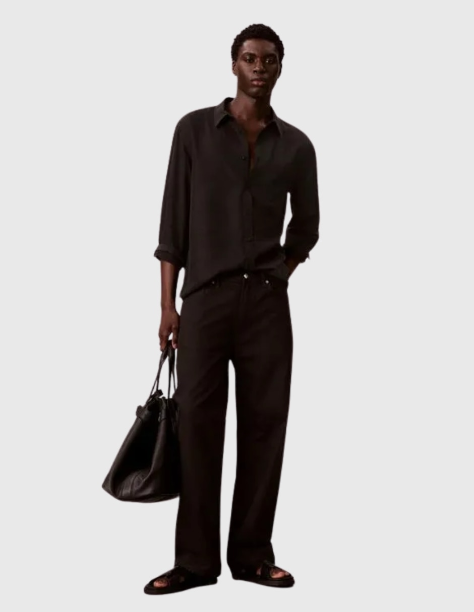 Camisa casual Calvin Klein manga larga para hombre