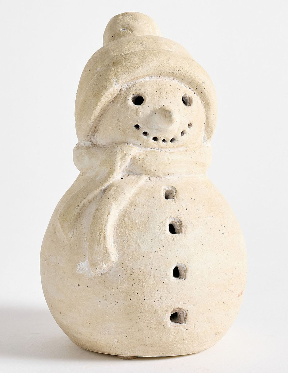 Figura decorativa navideña Pb Terracotta Snow