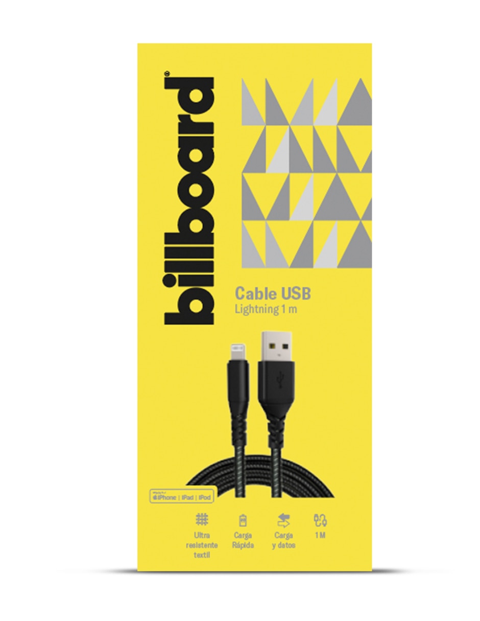 Cable Lightning Billboard a tipo USB A de 1 m