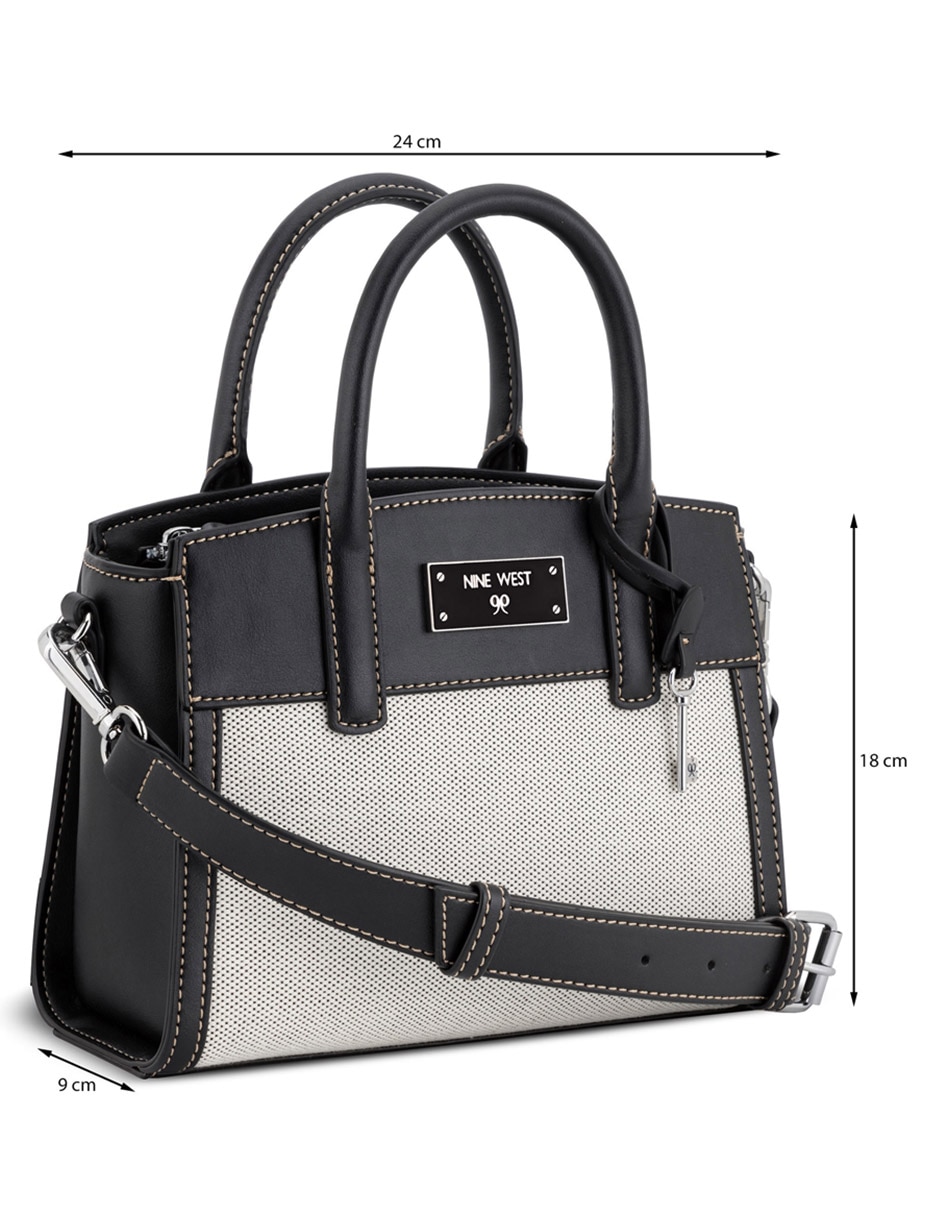 Bolsa satchel nine west ledger para mujer