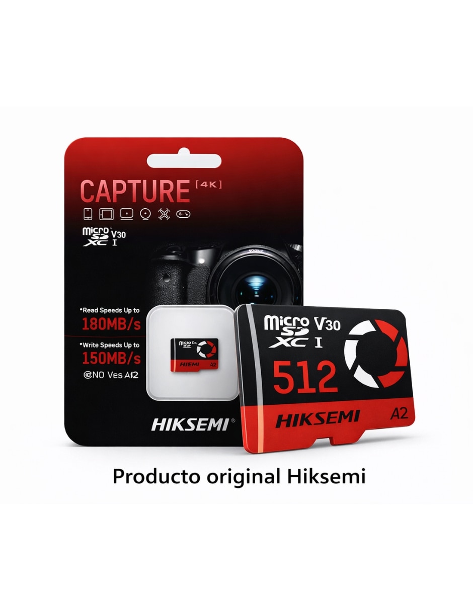 Memoria micro sd hiksemi capacidad 512 gb