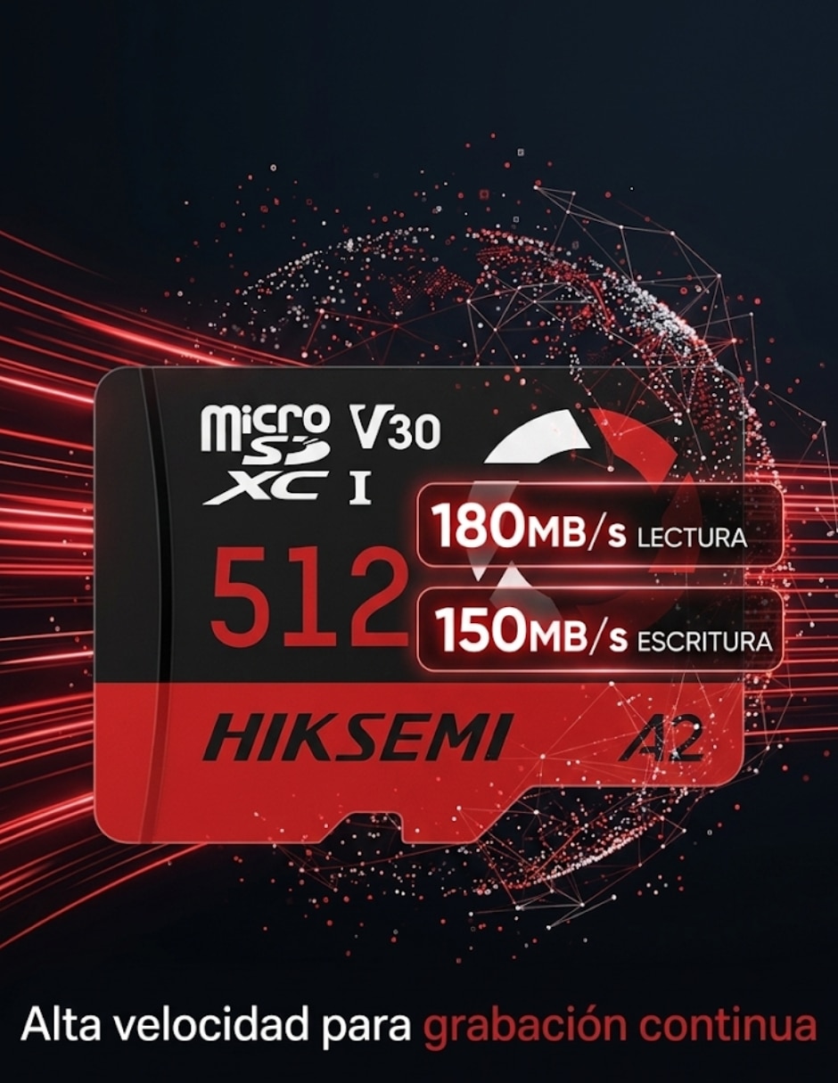 Memoria micro sd hiksemi capacidad 512 gb