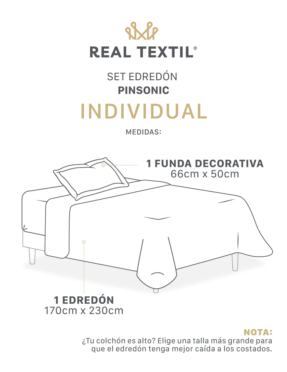Set edredón Pinsonic Jaspe 8