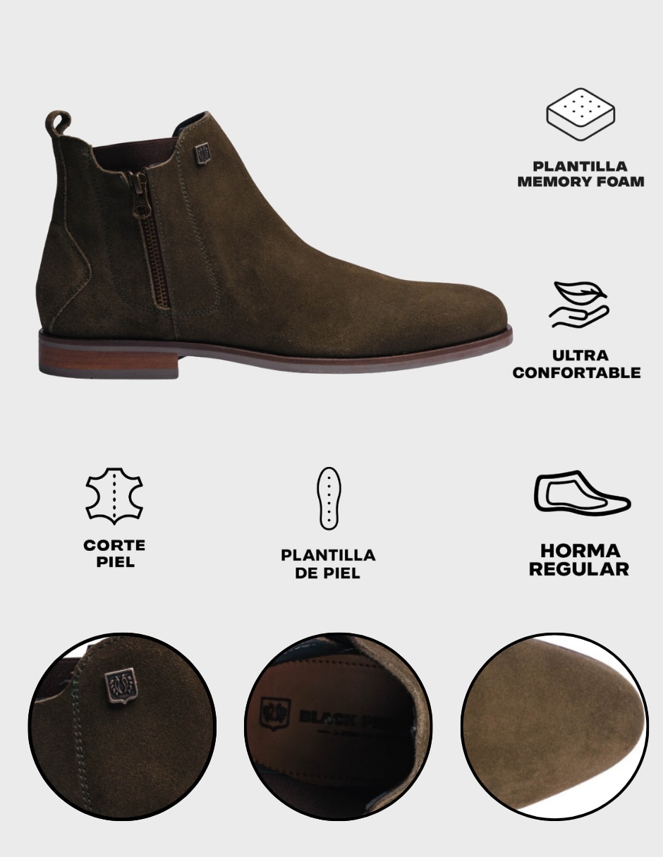 Bota de piel para hombre 14