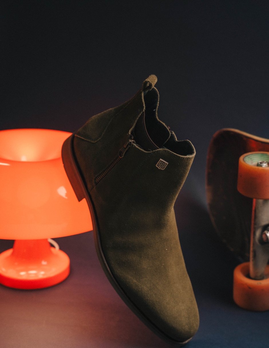 Bota de piel para hombre 15