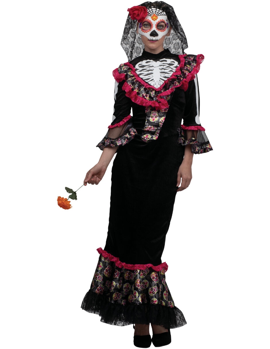 Disfraz REV Catrinas de Calavera para mujer