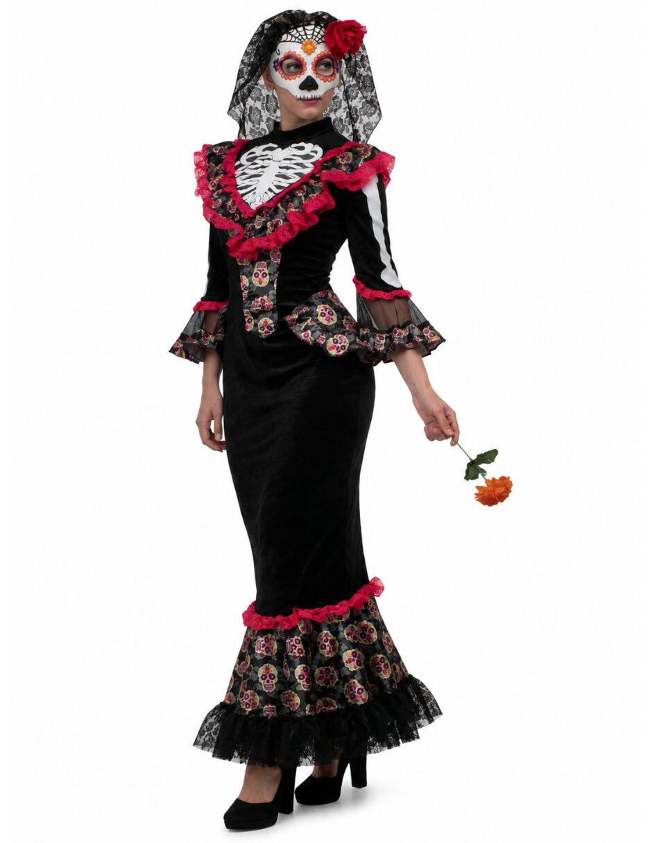 Disfraz REV Catrinas de Calavera para mujer