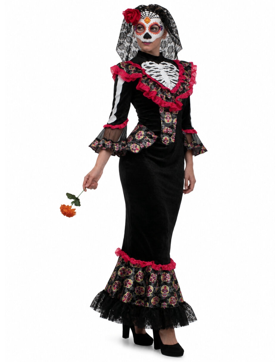 Disfraz REV Catrinas de Calavera para mujer