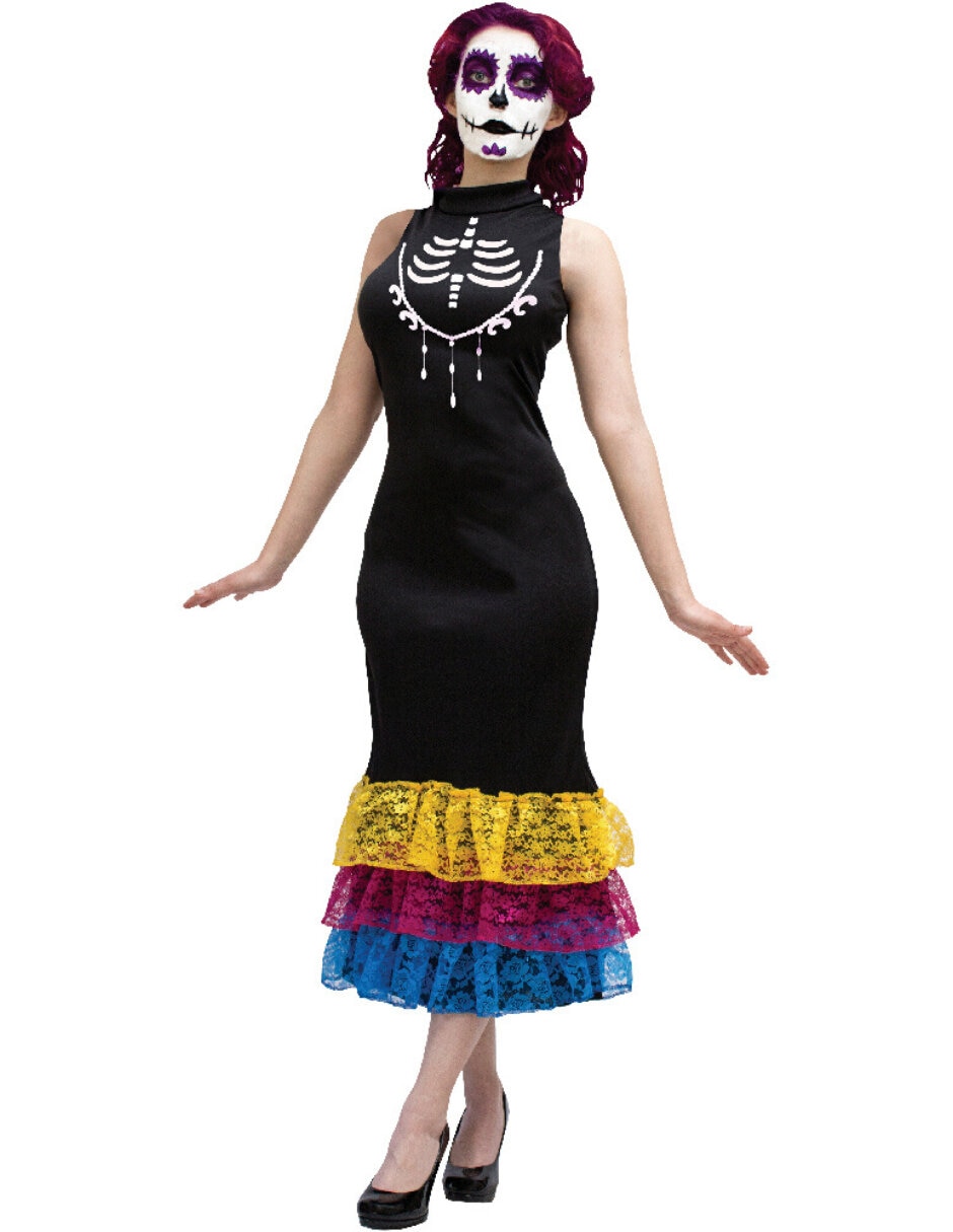 Disfraz Rev Calavera de Catrinas para mujer