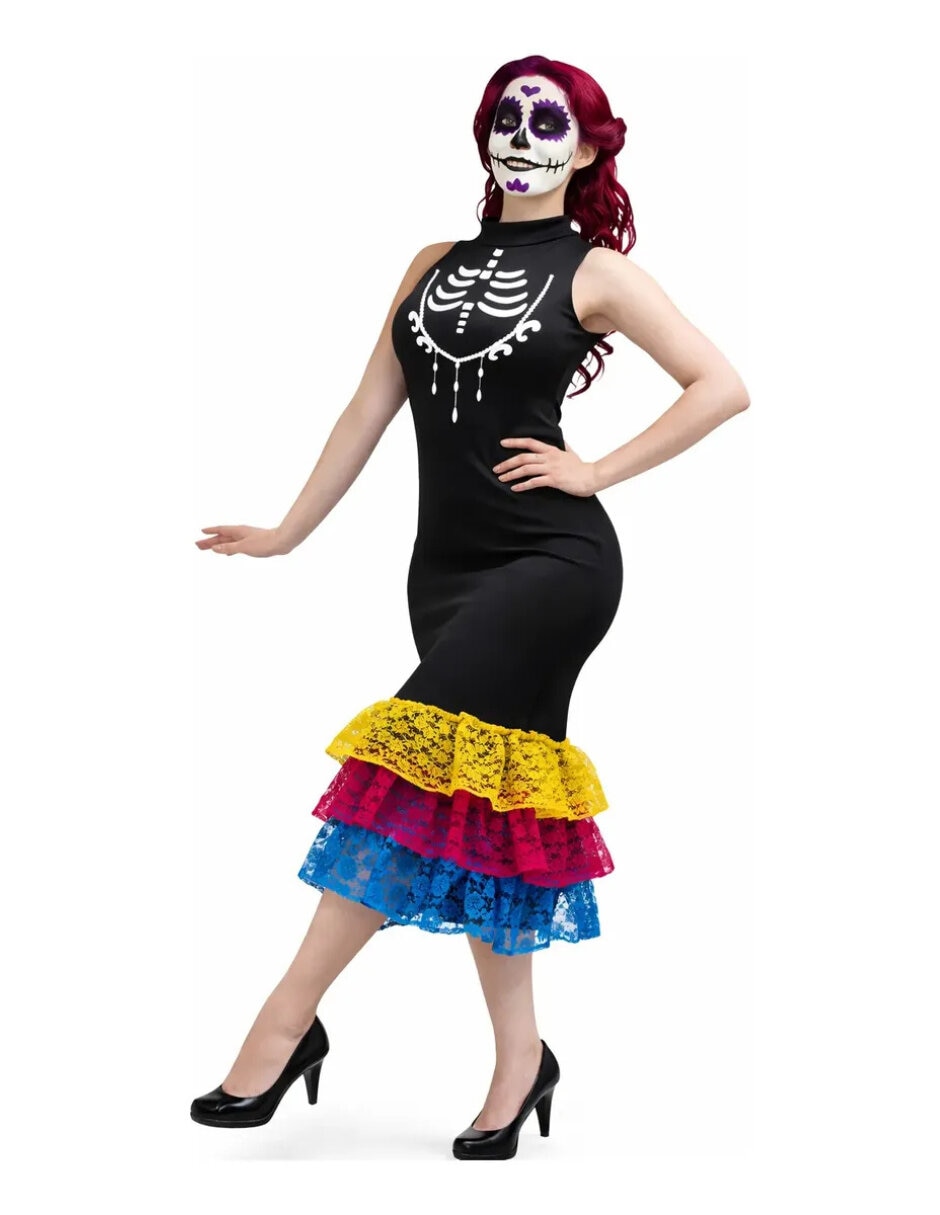 Disfraz Rev Calavera de Catrinas para mujer