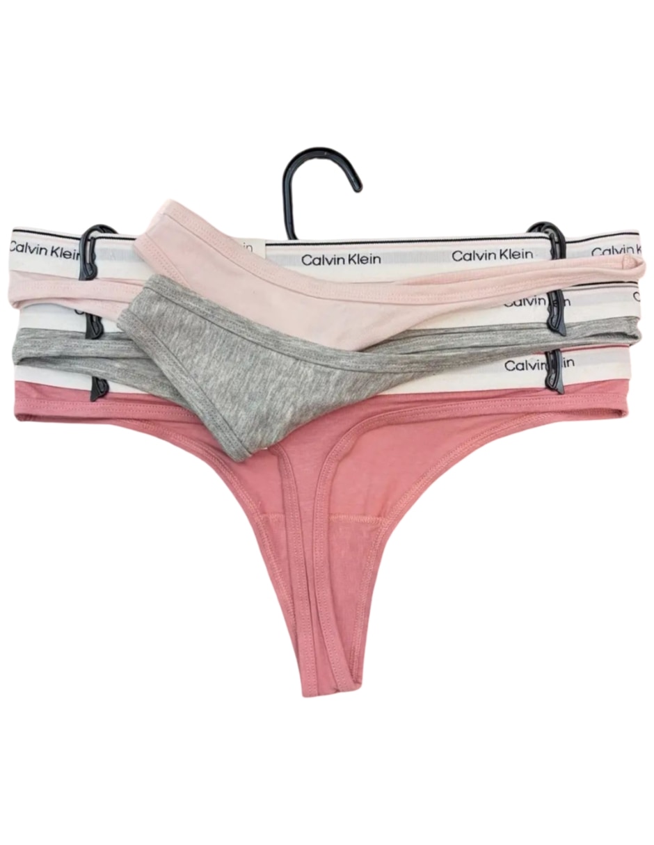 Tanga calvin klein de algodón para mujer