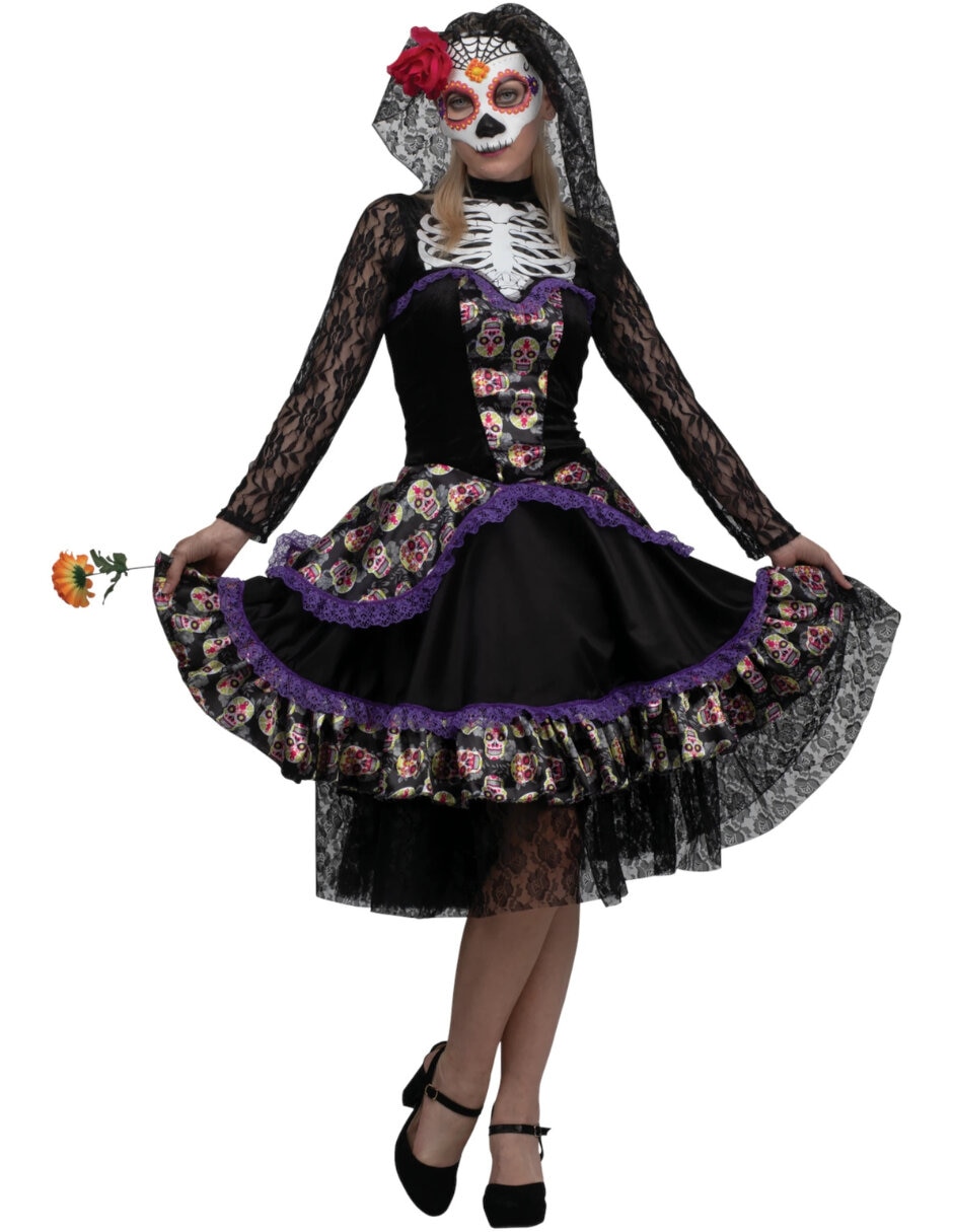 Disfraz REV Catrinas de Calavera para mujer