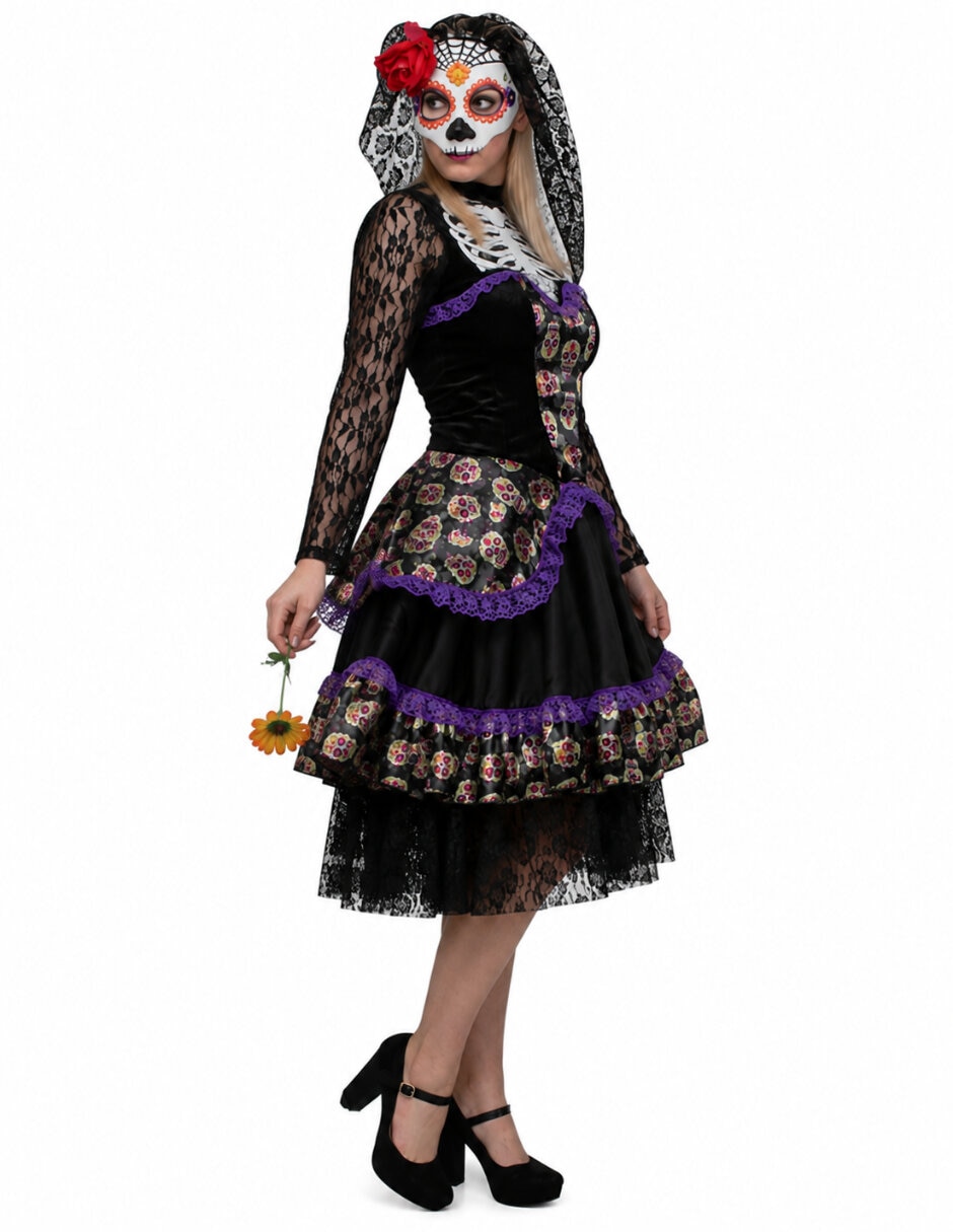 Disfraz REV Catrinas de Calavera para mujer