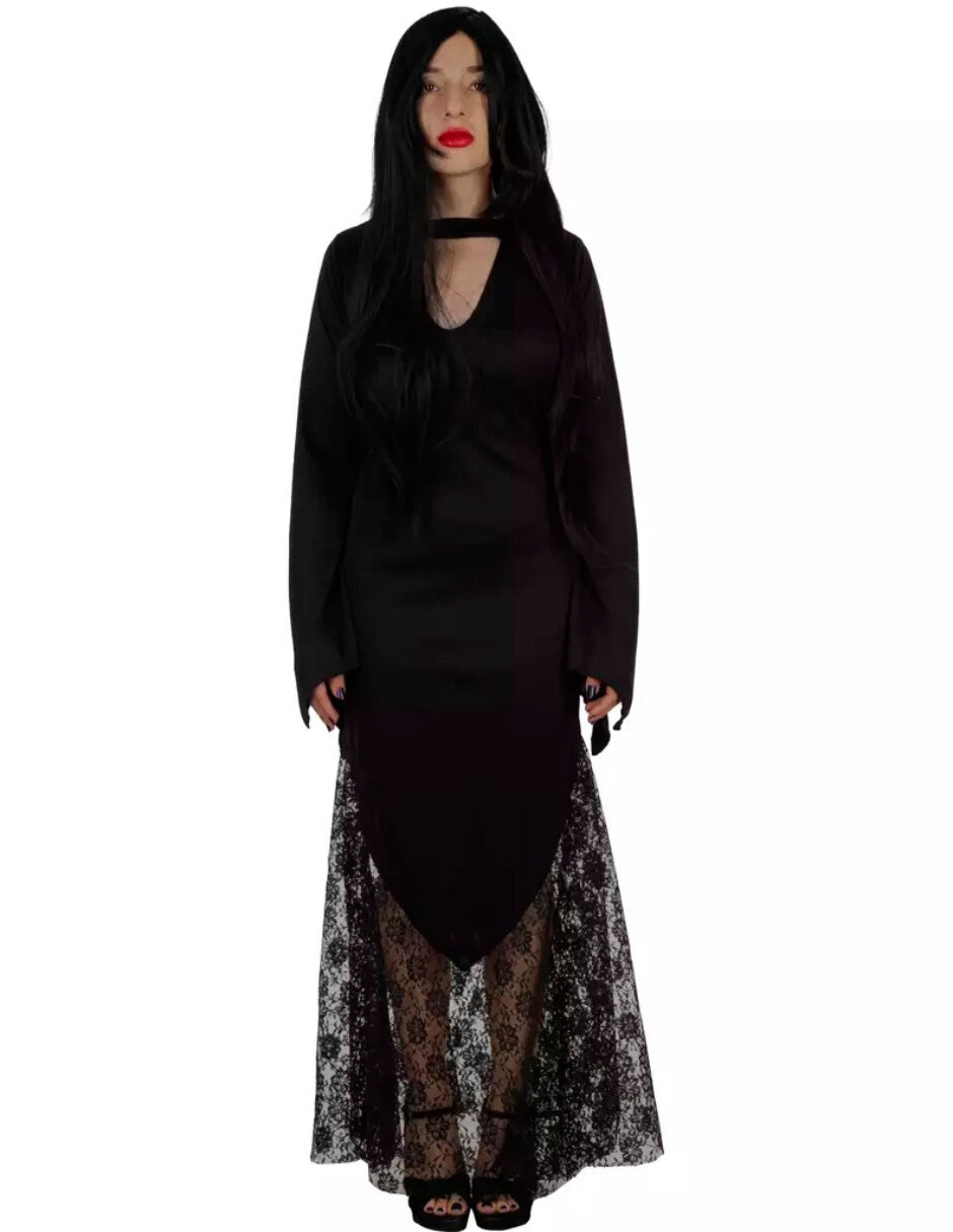 Disfraz REV Halloween de Personaje Los Locos Addams para mujer