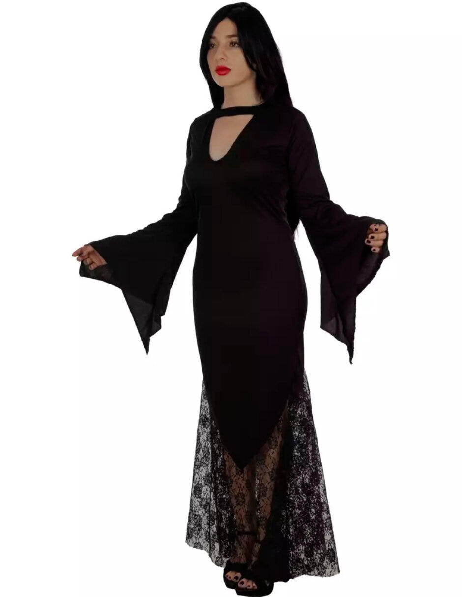 Disfraz REV Halloween de Personaje Los Locos Addams para mujer
